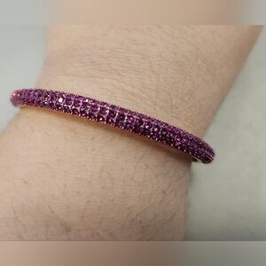 NWT Kurt Geiger Gold-Tone Pave Crystal Dome Bracelet